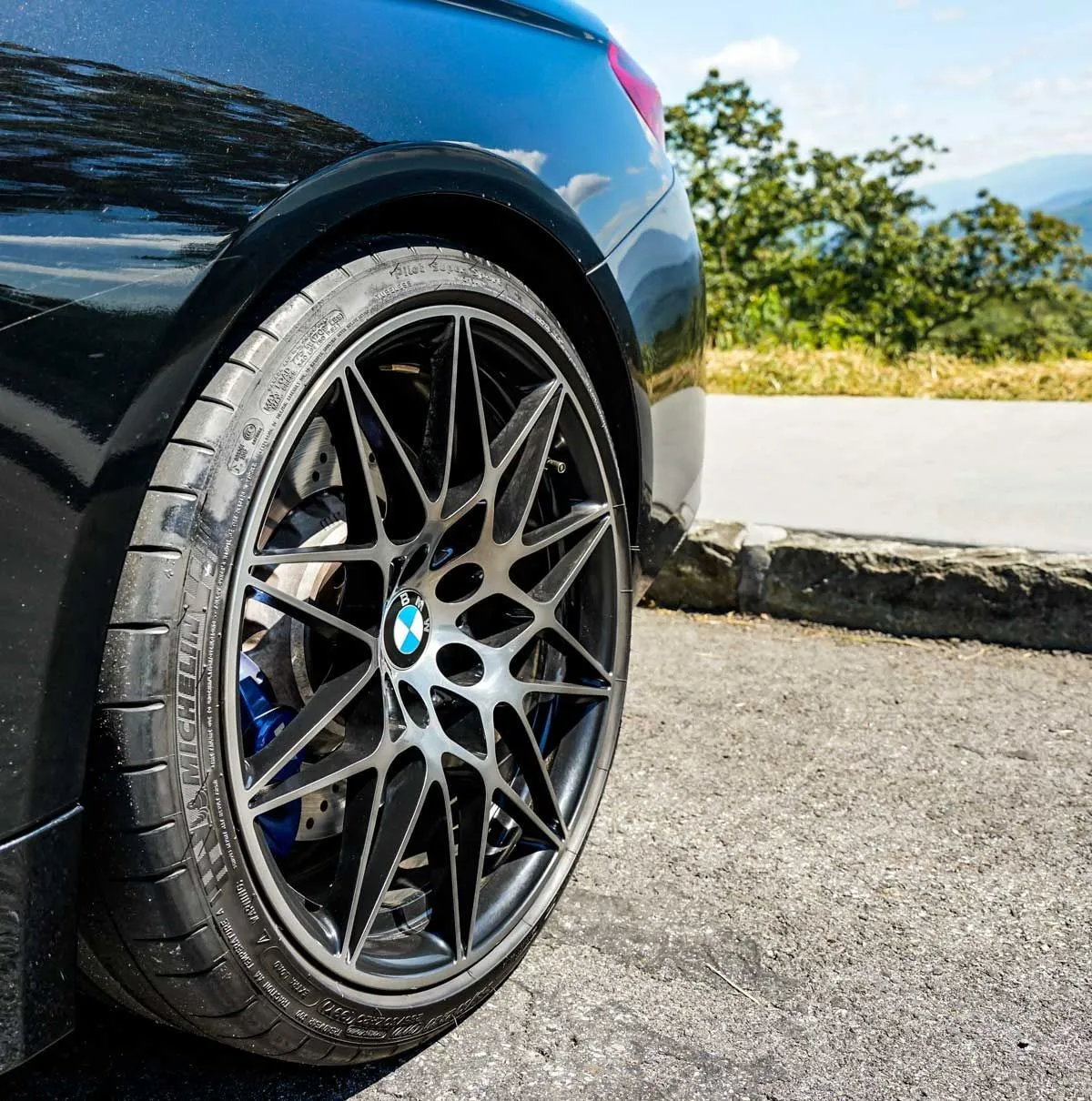 Austin Yellow BMW M4 used to test Michelin Pilot Super Sport tires