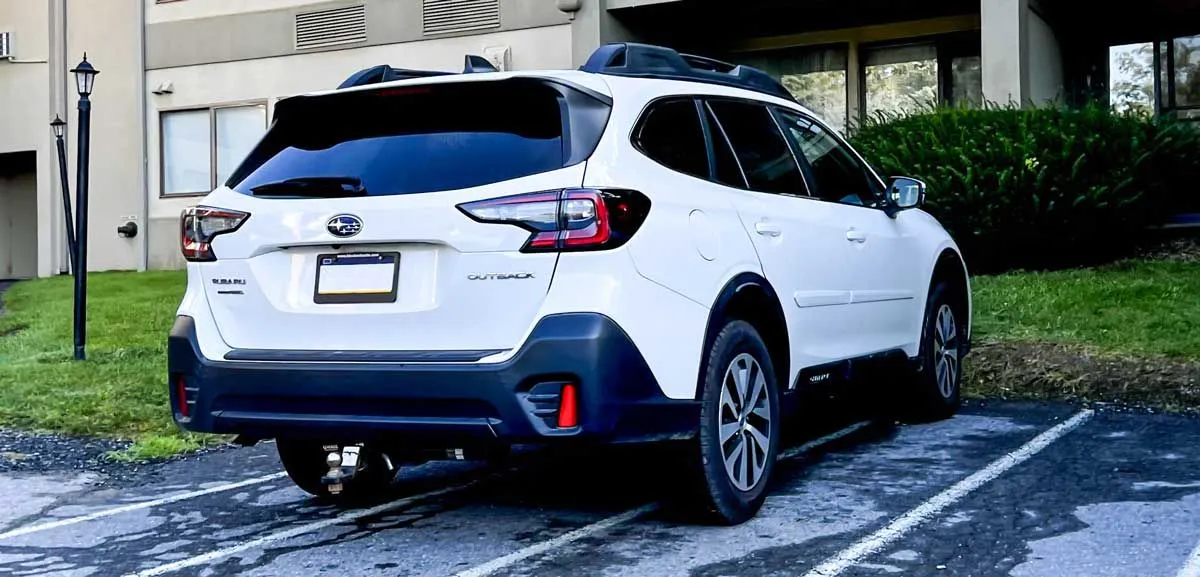 White 2020 Subaru Outback Premium parked in Pennsylvania