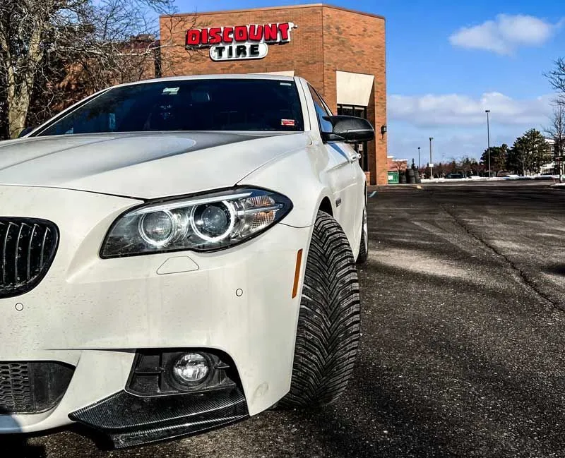 michelin crossclimate2 tires on BMW 535i xDrive outside of a Discount Tire store in Novi, MI