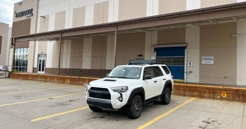 picking up tires from tirerack distribution center in colorado